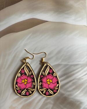 Pink Blossom Teardrops