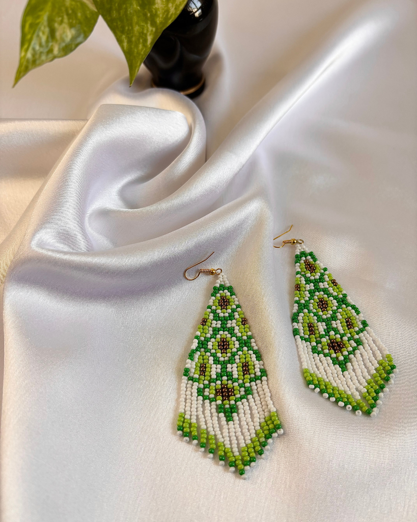 Emerald Weave Earrings