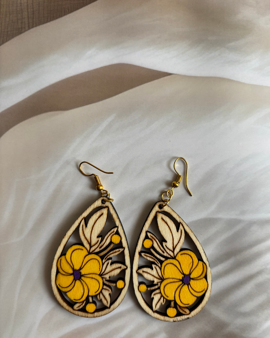 Sunshine Bloom Teardrop Earrings