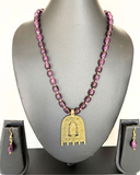 Purple Beaded Necklace
