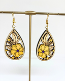Yellow Floral Earrings