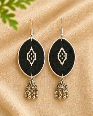 Black Jhumki Earrings