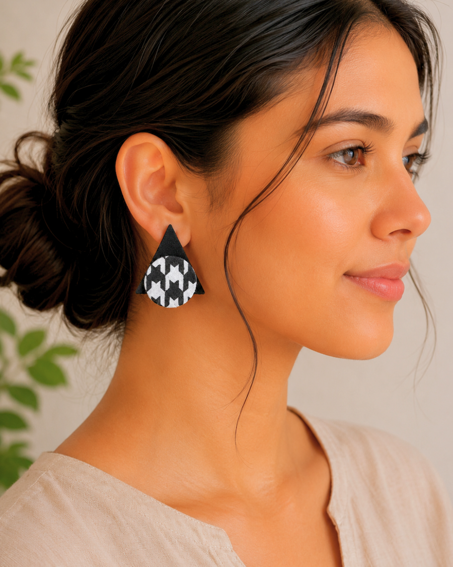 Black & White Harmony Earrings