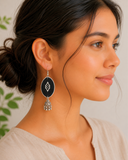 Black Jhumki Earrings