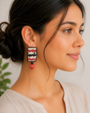 Tribal Brushstroke Statement Earrings