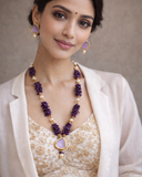 Purple Bamboo Coral Necklace
