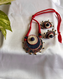 Indigo Chakra Fabric Necklace