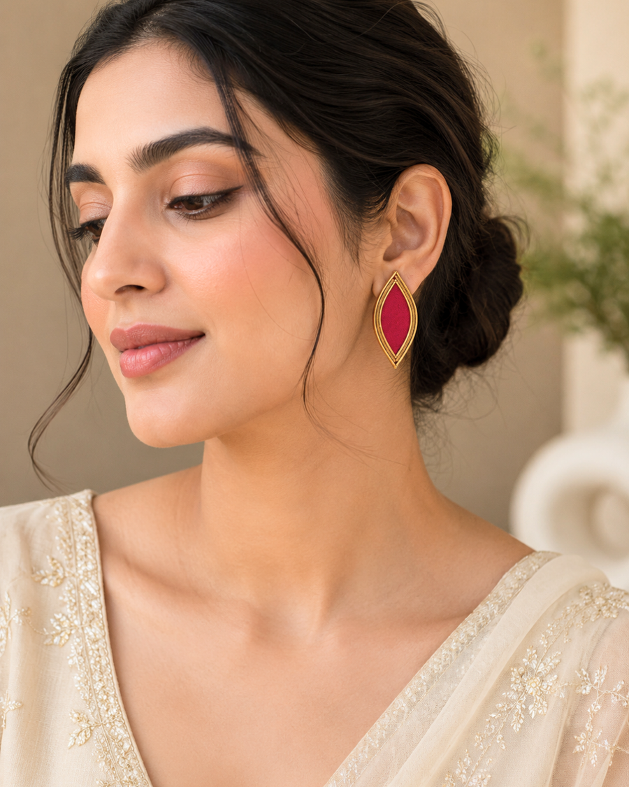 Ruby Veil Studs
