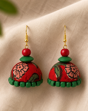 Red and Green Jhumka