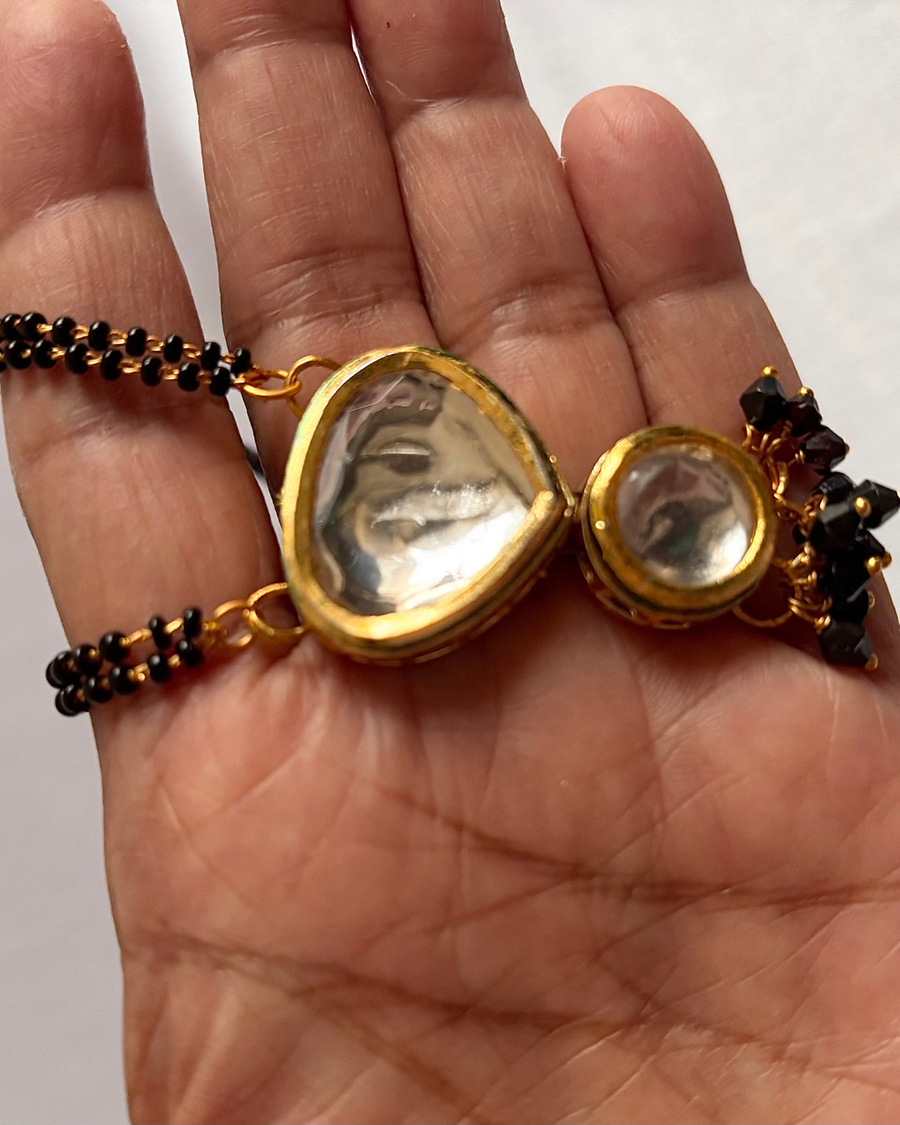 Mangalsutra with Kundan Pendant