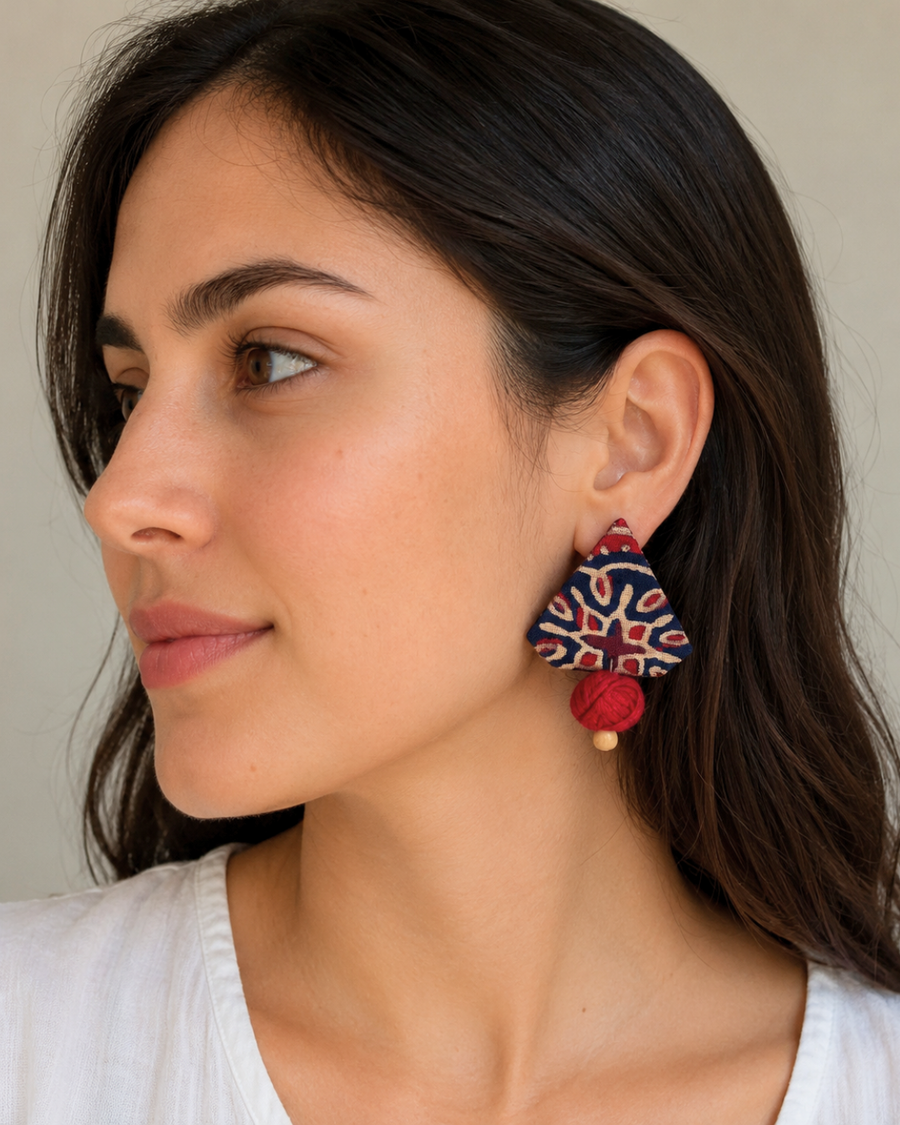 Ajrakh Bloom Studs