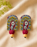 Paisley Bloom Fabric Earrings
