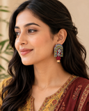 Paisley Bloom Fabric Earrings