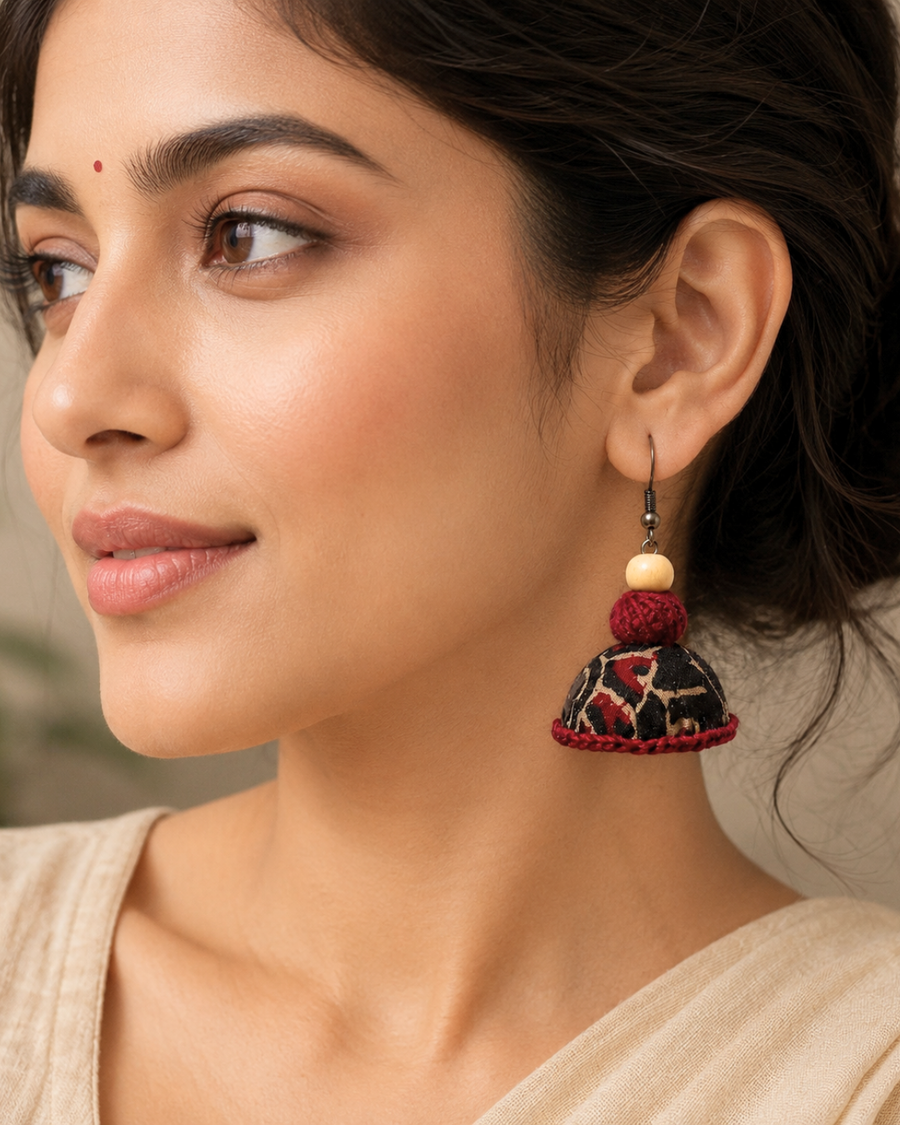 Rustic Raga Fabric Earrings