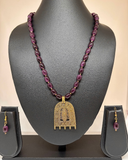 Purple Beaded Necklace