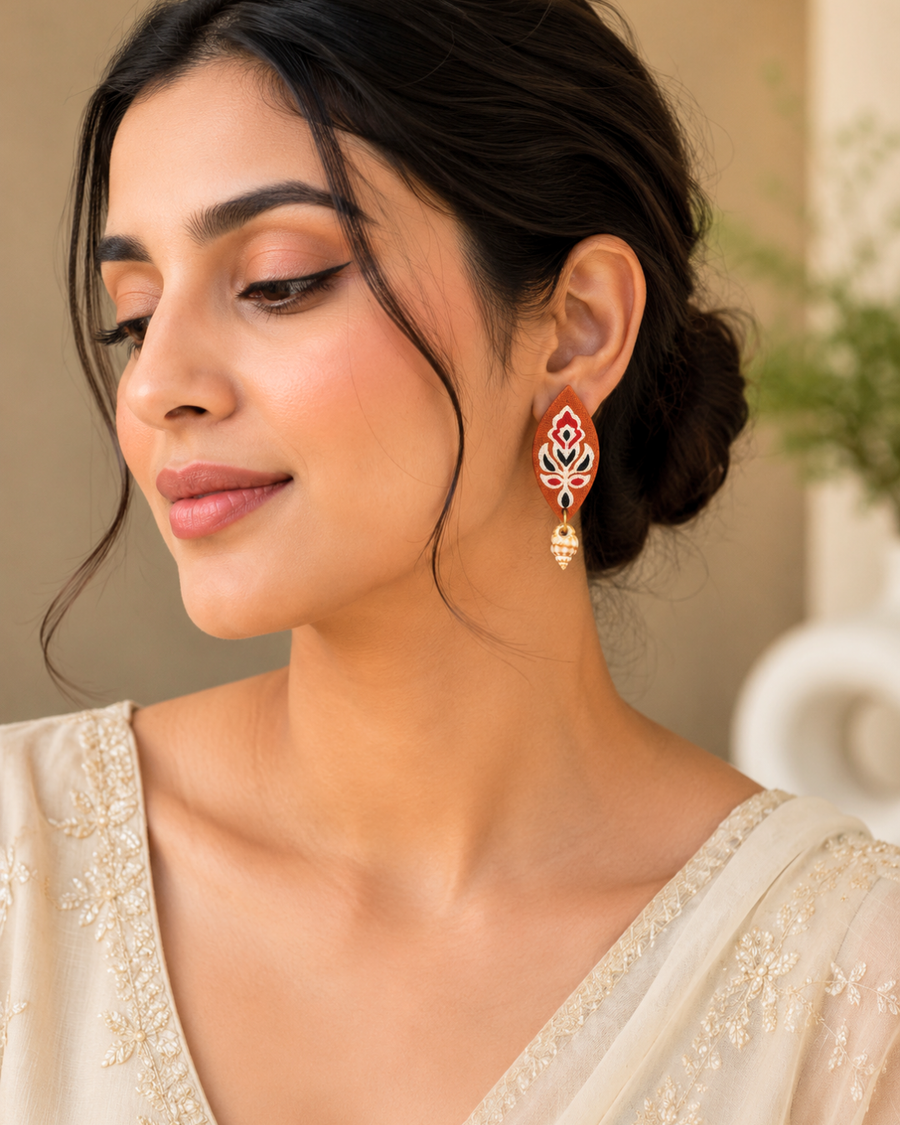 Coastal Folk Shell Earrings
