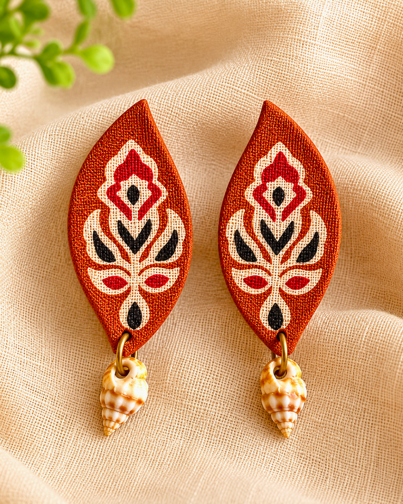 Coastal Folk Shell Earrings