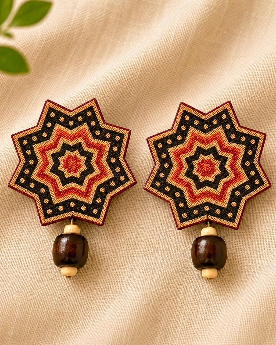Tara Sutra Fabric Earrings