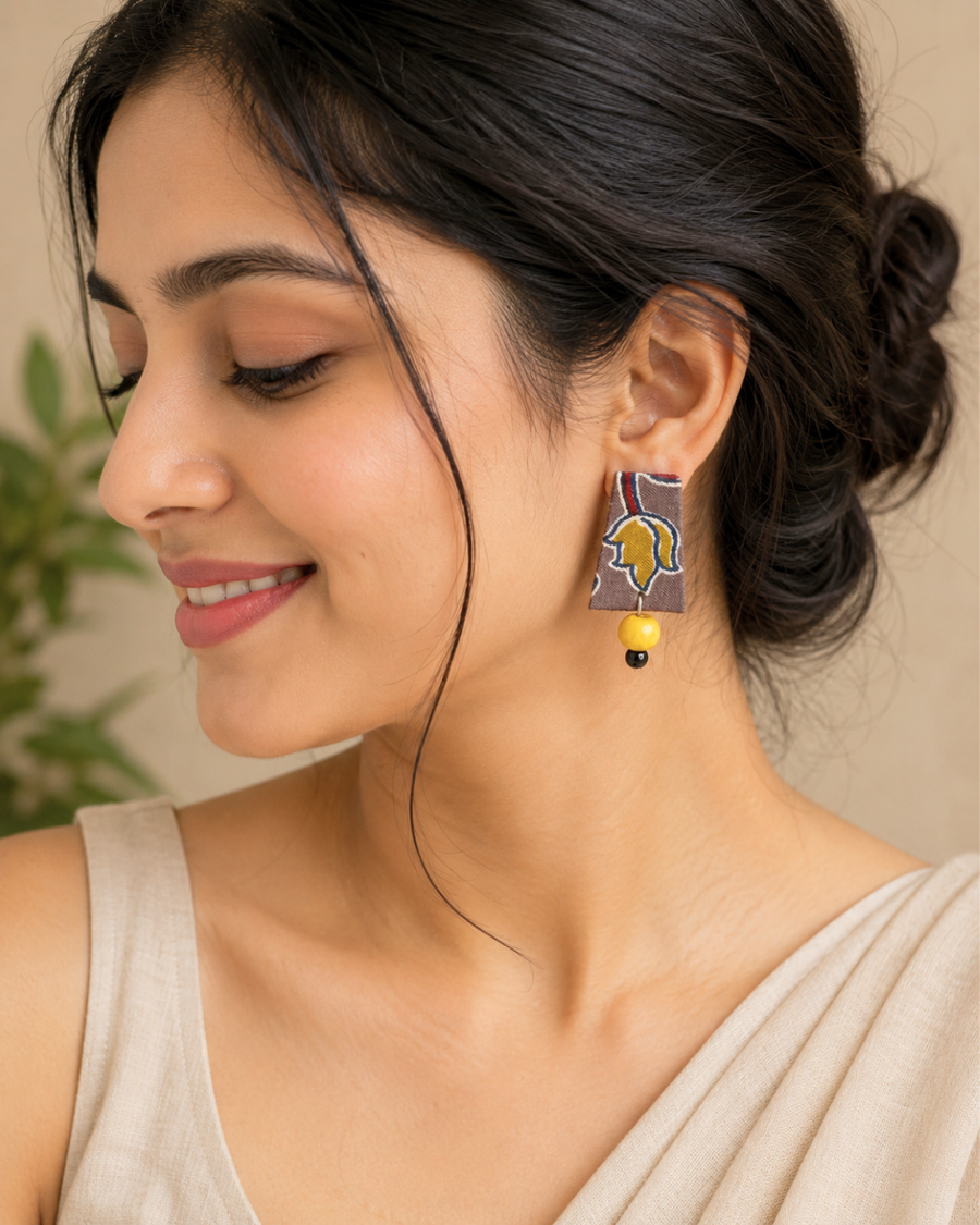 Mustard Bloom Earrings